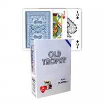 Old Trophy, karty do gry, niebieskie Modiano