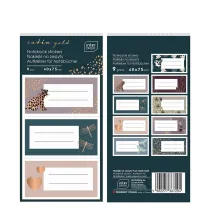 Interdruk Naklejki na zeszyty Satin Gold 9 szt.