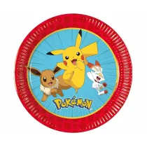 Godan Talerzyki papierowe Pokemon 20cm 8 szt