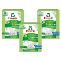 Frosch Tabletki do zmywarek All in One limonkowe zestaw 3 x 50 szt.