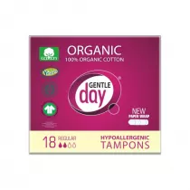 Gentle Day Tampons tampony 100% baweny eco Regular 18 szt.