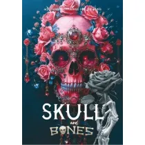 Kolorowanka A4 pionowa 8 obrazkw Skull rowe