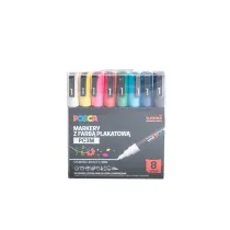 Uni Mitsubishi Pencil Markery PC-3M Posca Uni 8 szt.