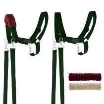Kantar dla Hobby Horse wodze + futerka zielony Handlosfera