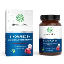 Green Idea B - Komplex 8+ sproszkowany burak Suplement diety 60 kaps.