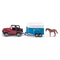 Siku 16 - Jeep z przyczep na konie S1651