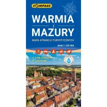 Mapa atrakcji turystycznych Warmia i Mazury