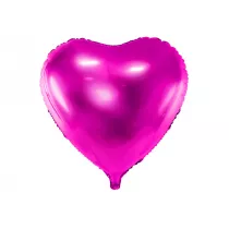 PartyDeco Balon foliowy Serce ciemny r� 45cm