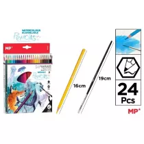 Mp Main Paper Kredki akwarelowe + pdzelek 24 kolory