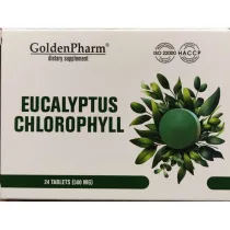 Golden Pharm Eukaliptus + Chlorofilipt po 500 mg Suplement diety 24 tab.