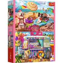 Puzzle 2x500 el. Wakacyjny czas Trefl