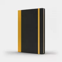 Like U Notatnik A5 Pro M+ czarny/��ty linia