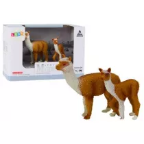 Figurka doros�a lama 8cm z m�od� lam� 6cm