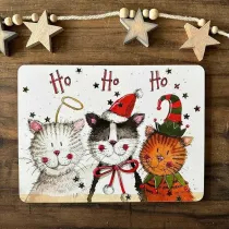 Alex Clark Podkadka pod talerz witeczne koty Ho ho ho!