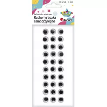 Titanum Oczy samoprzylepne bez rz�s okr�g�e 12 mm