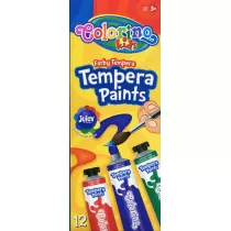 Patio Farby Colorino Kids tempera w tubach 12 x 12 ml