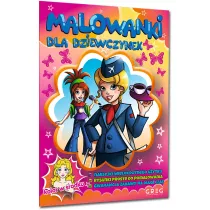 Malowanki z kolorowym wzorem dla dziewczynek
