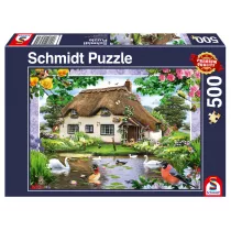 Puzzle 500 el. Wiejski domek Schmidt