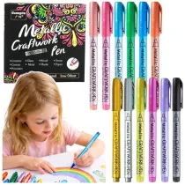 LeanToys Pisaki metaliczne nylonowe 12 szt