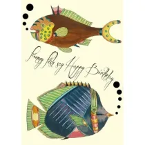 Madame Treacle Karnet B6 z kopert� Urodziny Ryby 3