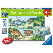 Puzzle 2x24 Dinosaurs Ravensburger