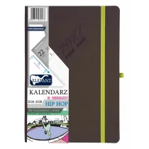 Kalendarz 2026/2028 18 m-cy. Hip hop B5 tygodniowy szary
