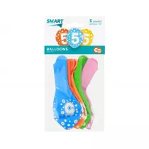 Godan Balony cyfra 5 mix 30 cm