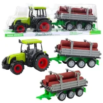Traktor rolniczy z przyczep� do drewna LeanToys