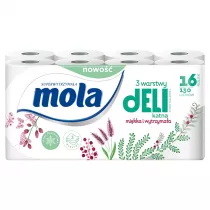 Mola Papier toaletowy nienobiay 3-warstwowy 16 szt.