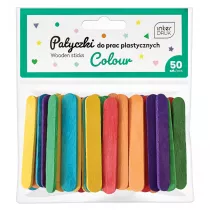 Interdruk Kolorowe patyczki do prac plastyczny 65x10mm