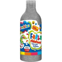 St. Majewski Farba plakatowa w butelce srebrna 500ml