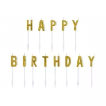 PartyDeco �wieczki urodzinowe Happy Birthday 13 szt.