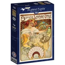 Puzzle 1000 el. Ciasteczka Lefevre-Utile, Alfons Mucha Bluebird Puzzle