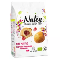 Naten Muffinki mini z nadzieniem malinowym bezglutenowe 200 g Bio