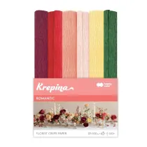 Happy Color Krepina marszczona 25x100cm Romantic 6 kolor�w