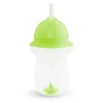 Kubek Munchkin niekapek ze s�omk� 296ml zielony