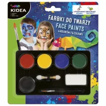 Derform Kidea Farby do malowania twarzy 6 kolorw