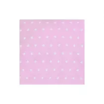 Tkanina baweniana rowa biae gwiazdki 100x160cm