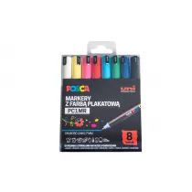 Uni Mitsubishi Pencil Markery PC-1MR Posca Uni 8 szt.