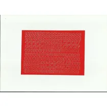 Artdruk Cyfry samoprzylepne 1 cm 8 arkuszy czerwone