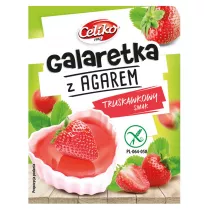 Celiko Galaretka z agarem o smaku truskawkowym bezglutenowa 45 g