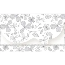 Koperty KP01 bia�e graficzne 15x9cm 5 wzor�w op.20szt. KP01_OGGR_814
