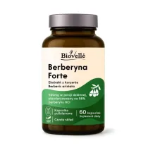 Biovelle Berberyna Forte z Chromem 500 mg suplement diety 60 kaps.