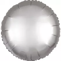 Amscan Balon foliowy Lustre srebrny okr�g�y 43cm