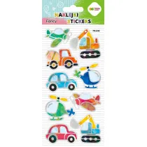 Happy Color Naklejki 3D FANCY - Vehicles Fun, 90x210 mm