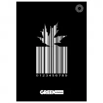 Ziemia Obiecana Brulion na spirali Green Code White A4 kratka 100 kartek