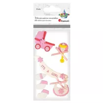Titanum Naklejki piankowe 3D akcesoria noworodka 8 szt.