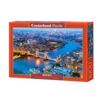 Puzzle 1000 el. Widok z lotu ptaka na Londyn Castorland
