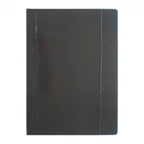 Ziemia Obiecana Teczka A4 z gumk byszczca czarna