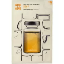 Holika Holika Skin Rescuer Mask Sheet Vita C przeciwzmarszczkowa maseczka z witamin C na bawenianej pachcie 1 szt.